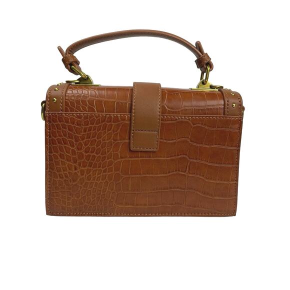 NWT - Louis Daisy Studded Faux Croc Crossbody - Picture 2 of 8